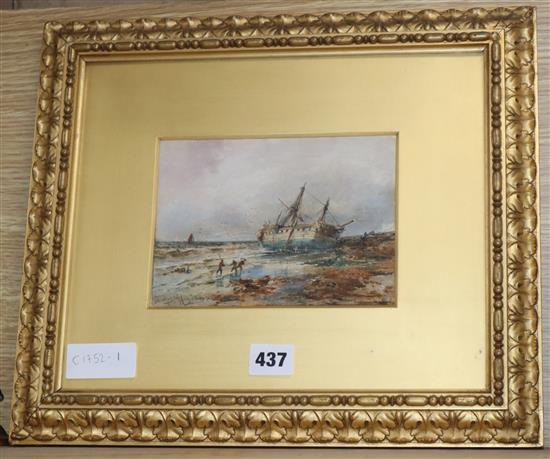 Thomas Bush Hardy, watercolour, A Winters Tale, signed and titled, 12.5 x 17cm